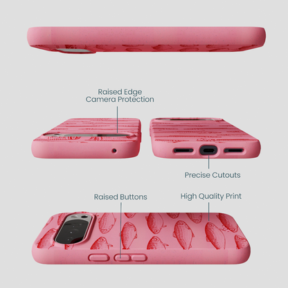 Bubblegum Pink Sardine Stream Google Pixel 10 Pro XL Case