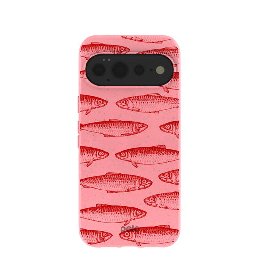Bubblegum Pink Sardine Stream Google Pixel 11 Pro XL Case