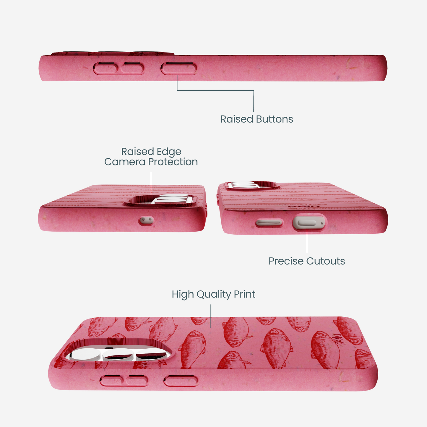Bubblegum Pink Sardine Stream Samsung Galaxy S26 Case