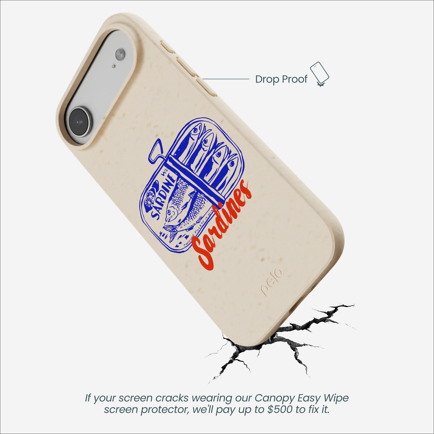 Seashell Sardines iPhone Air Case