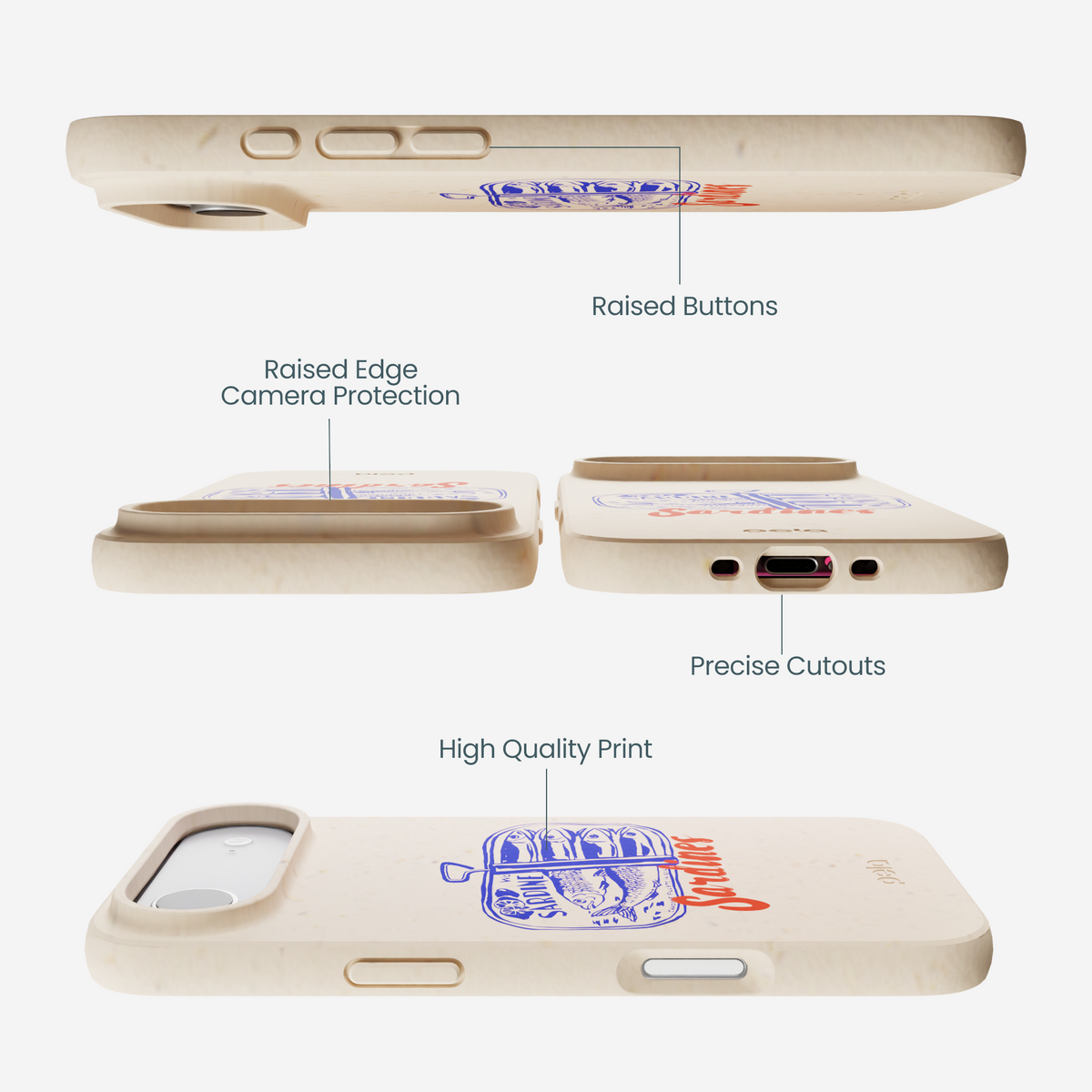 Seashell Sardines iPhone Air Case