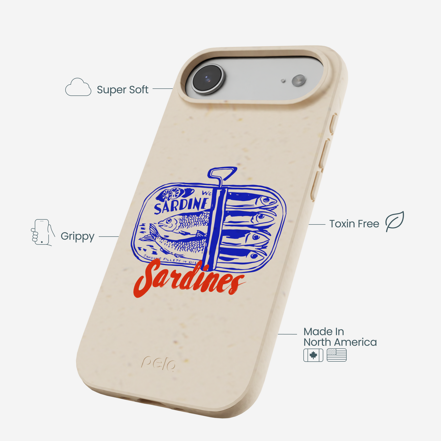 Seashell Sardines iPhone Air Case