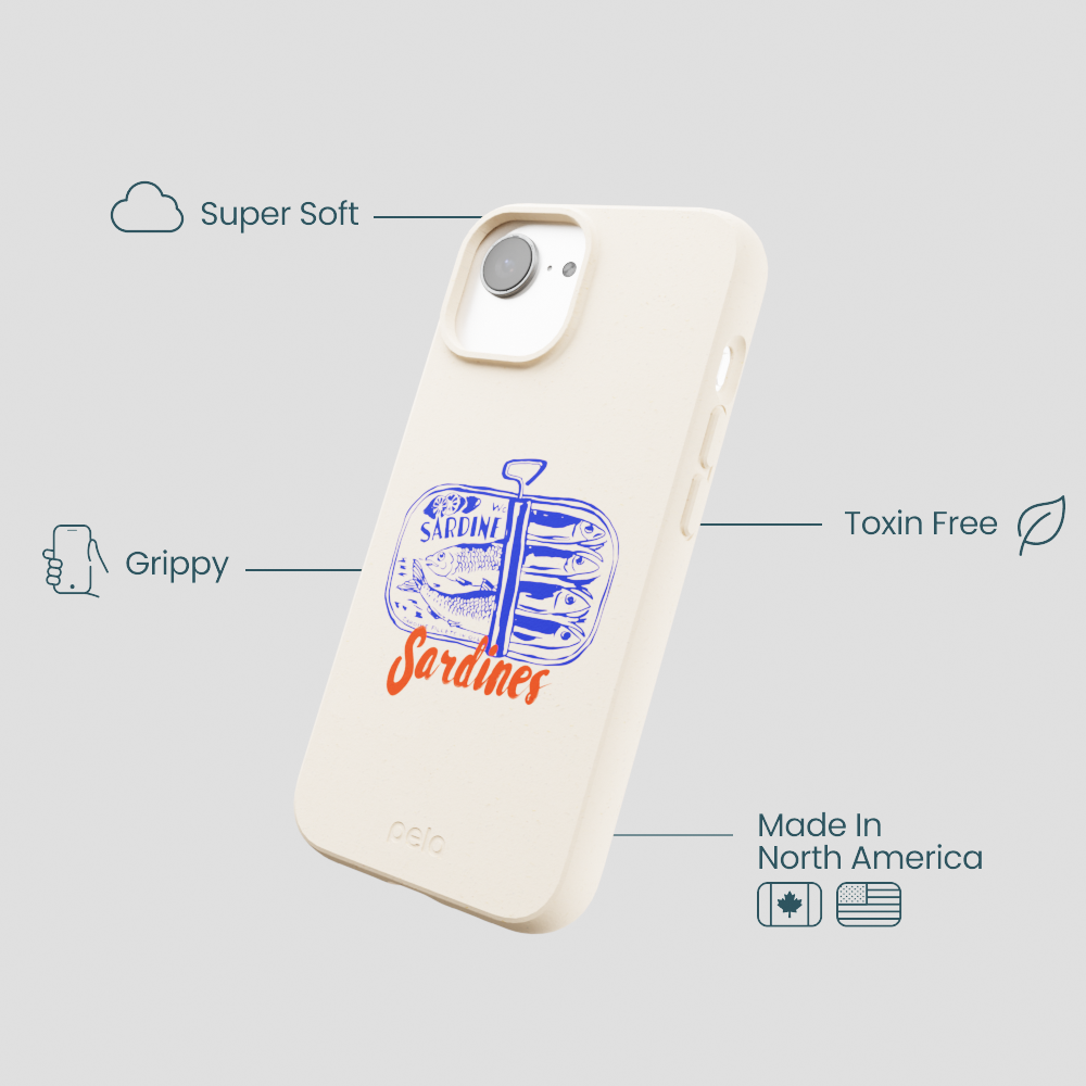 Seashell Sardines iPhone 16e/17e Case