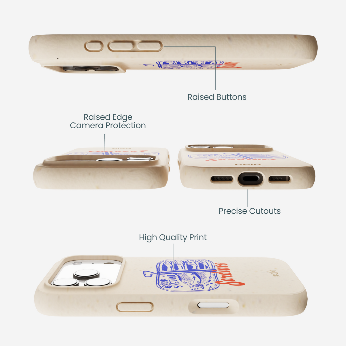 Seashell Sardines iPhone 17 Pro Case