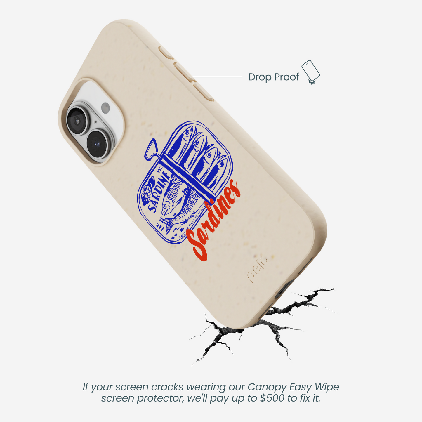 Seashell Sardines iPhone 17 Case