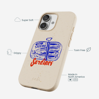 Seashell Sardines iPhone 17 Case