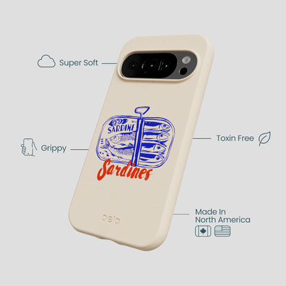 Seashell Sardines Google Pixel 10/10 Pro Case