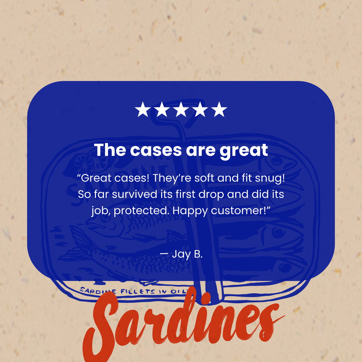 Seashell Sardines iPhone 17 Pro Case