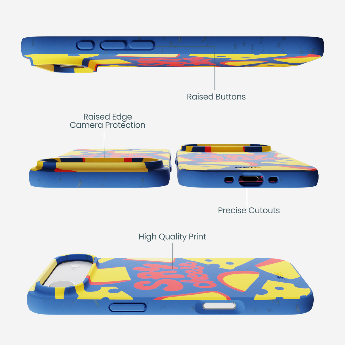Electric Blue Say Cheese iPhone Air Case