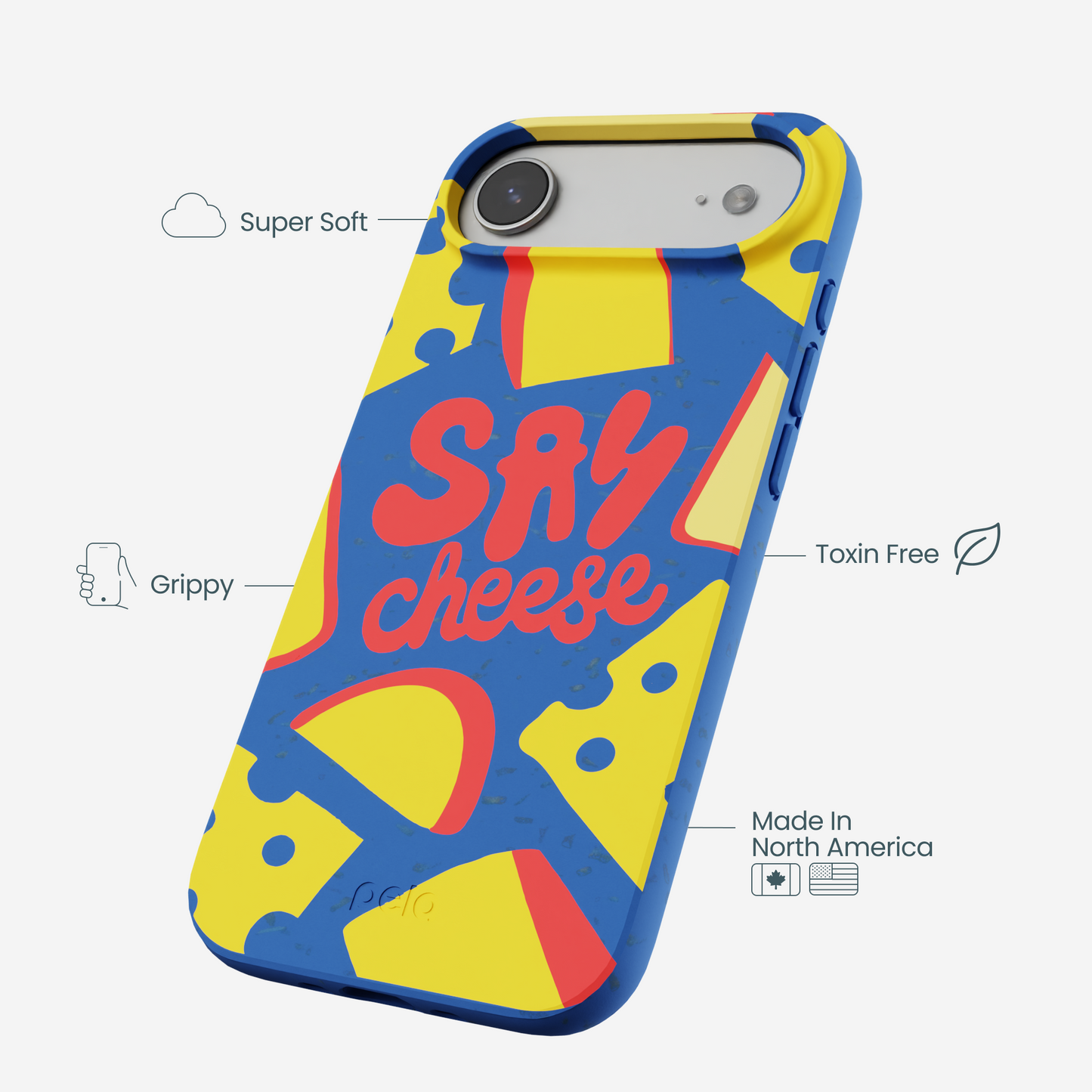 Electric Blue Say Cheese iPhone Air Case