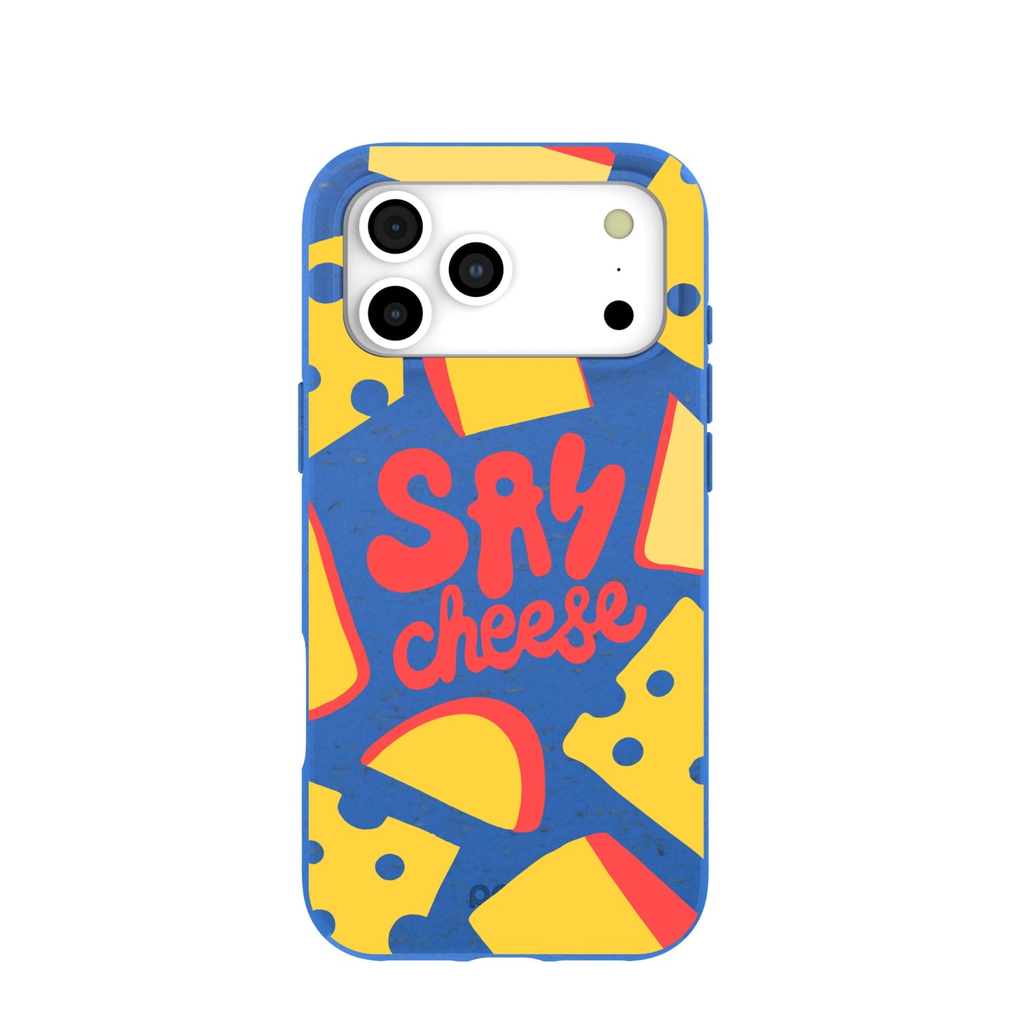 Electric Blue Say Cheese iPhone 17 Pro Max Case
