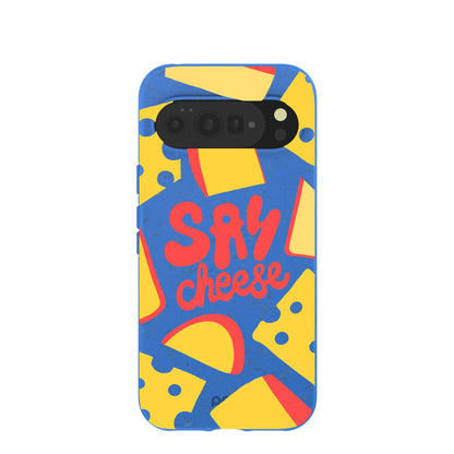 Electric Blue Say Cheese Google Pixel 10 Pro XL Case