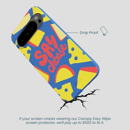 Electric Blue Say Cheese Google Pixel 10 Pro XL Case