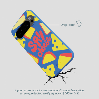 Electric Blue Say Cheese Google Pixel 10/10 Pro Case