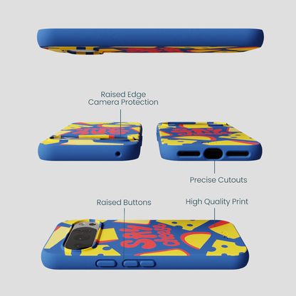 Electric Blue Say Cheese Google Pixel 10/10 Pro Case