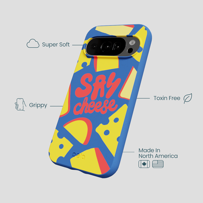Electric Blue Say Cheese Google Pixel 10/10 Pro Case