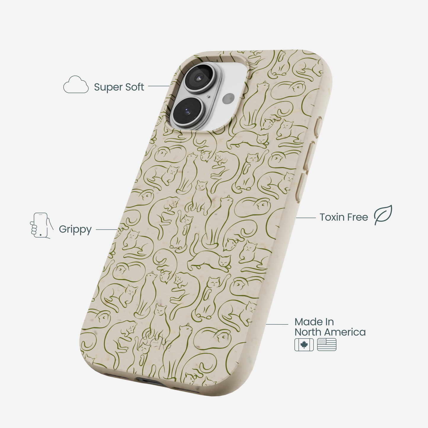London Fog Say Meow iPhone 17 Case