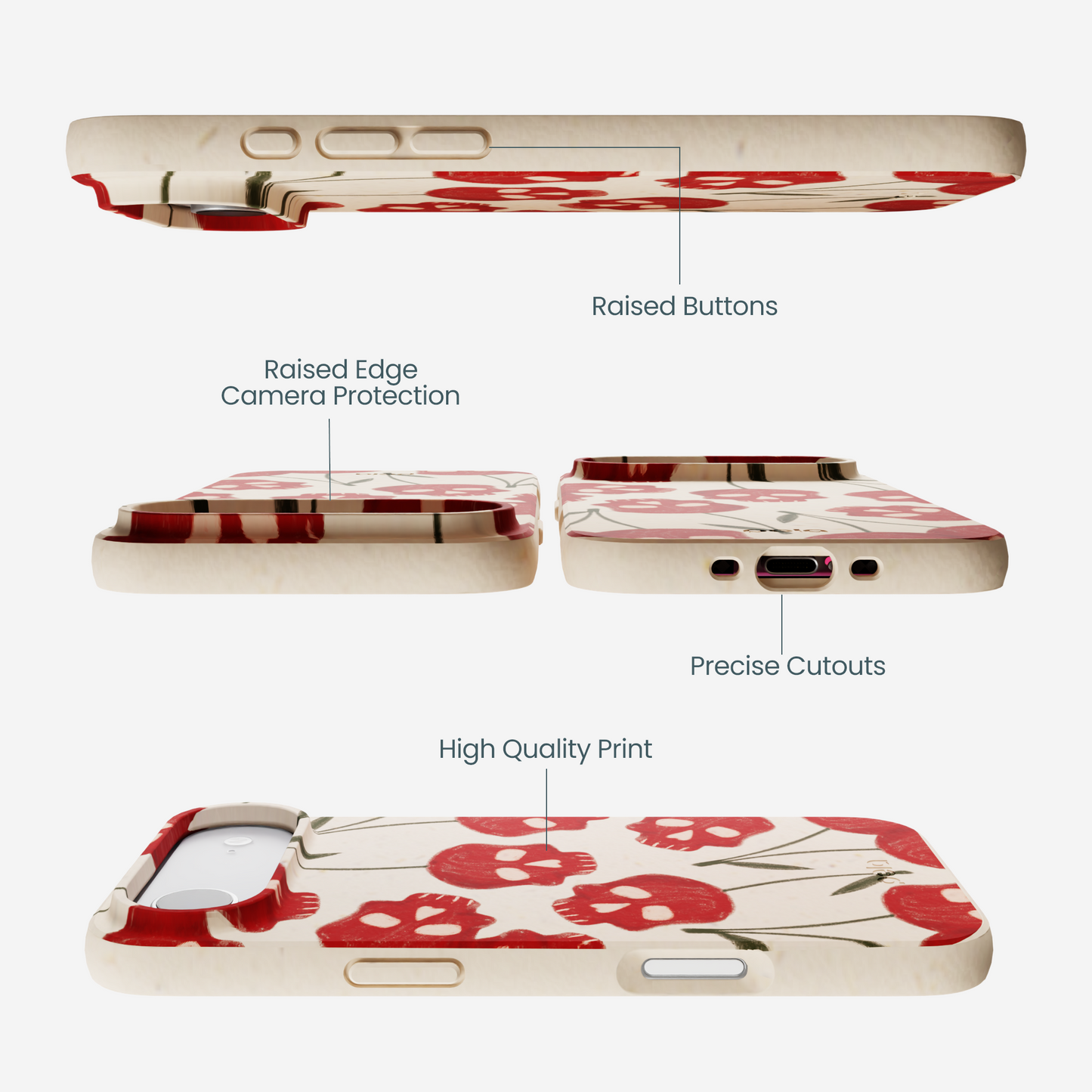 Seashell Scary Cherry iPhone Air Case