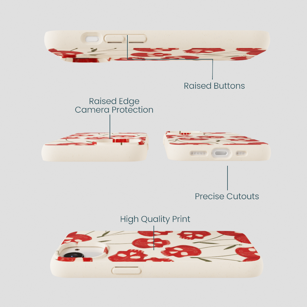 Seashell Scary Cherry iPhone 16e/17e Case