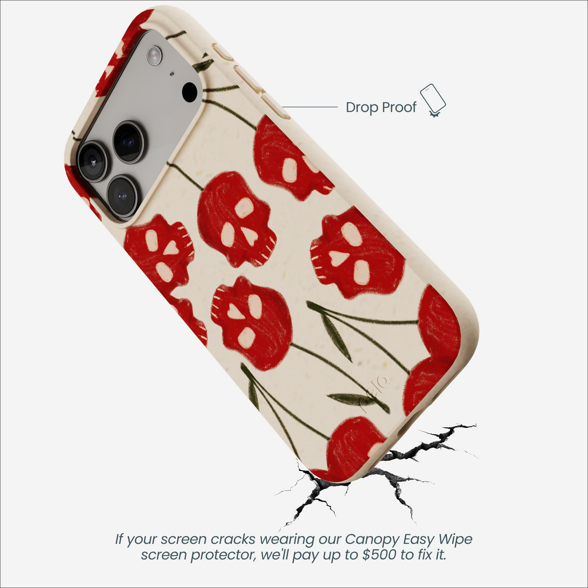 Seashell Scary Cherry iPhone 17 Pro Max Case