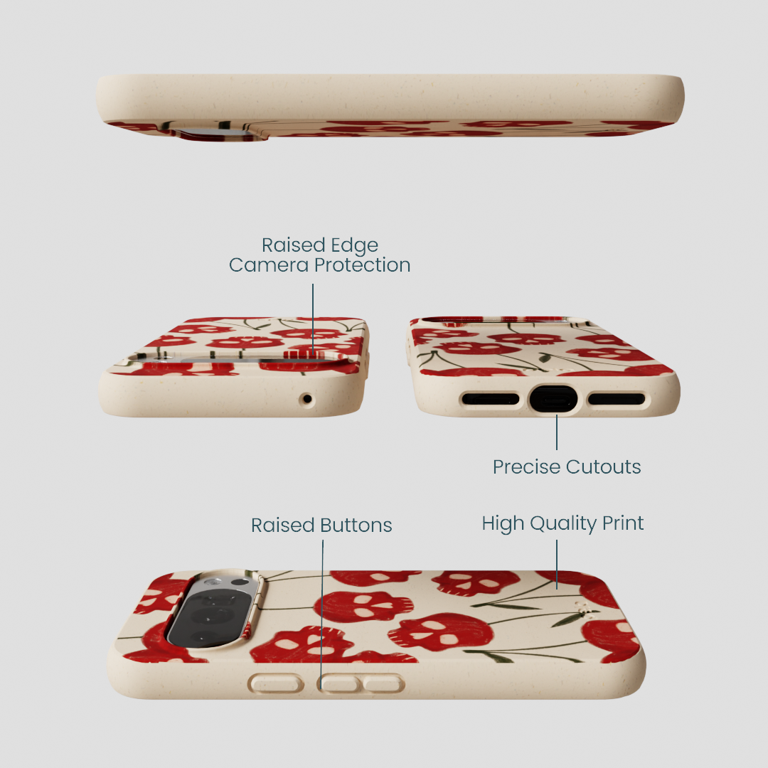 Seashell Scary Cherry Google Pixel 10/10 Pro Case