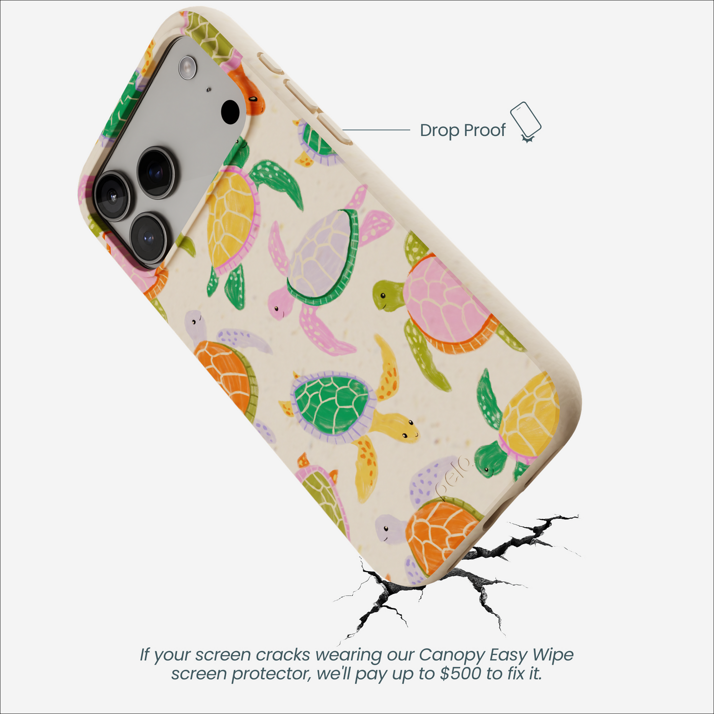 Seashell Sea Turtle Party iPhone 17 Pro Max Case