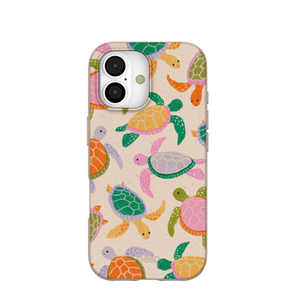 Seashell Sea Turtle Party iPhone 17 Case