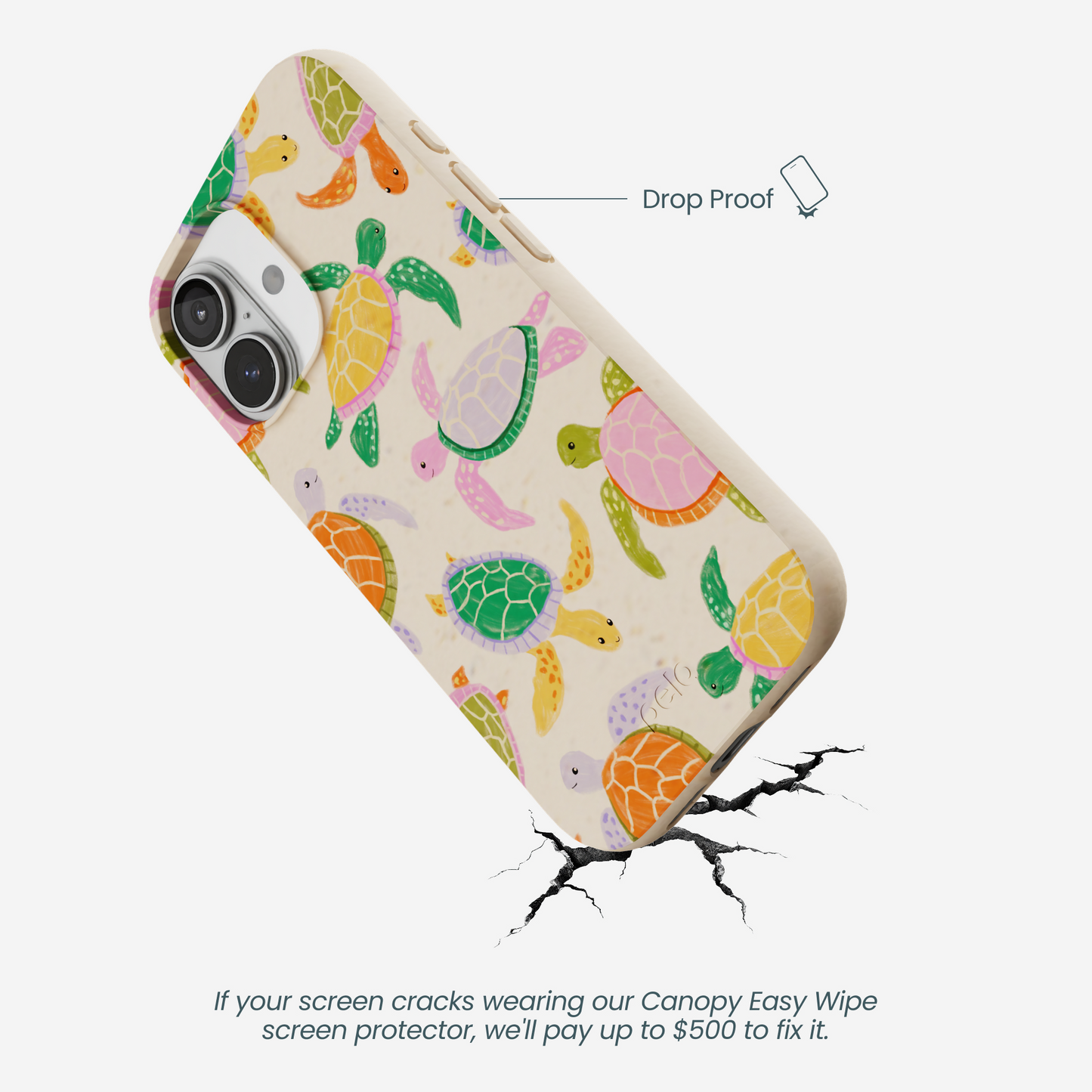 Seashell Sea Turtle Party iPhone 17 Case