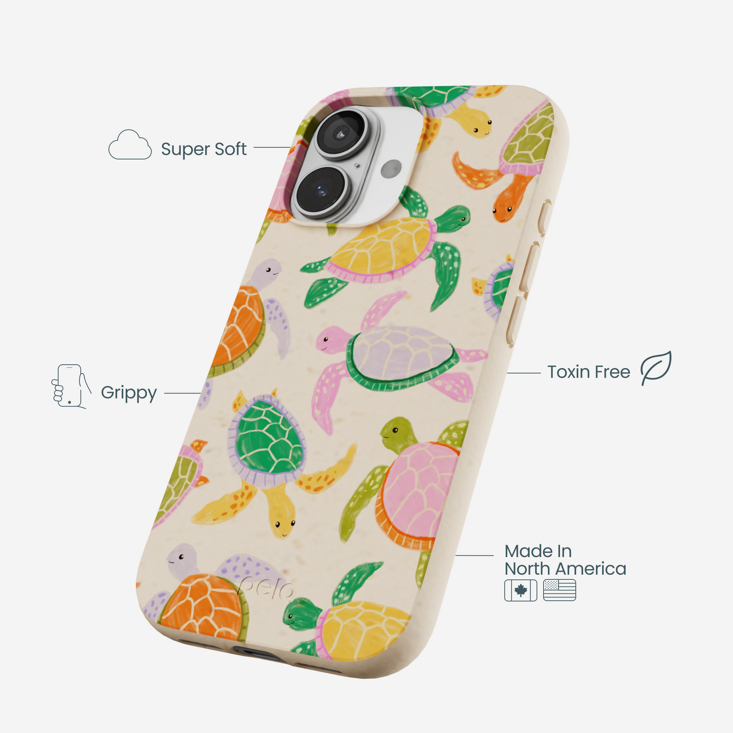 Seashell Sea Turtle Party iPhone 17 Case