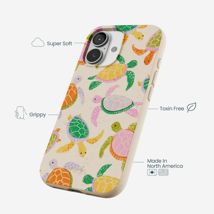Seashell Sea Turtle Party iPhone 17 Case