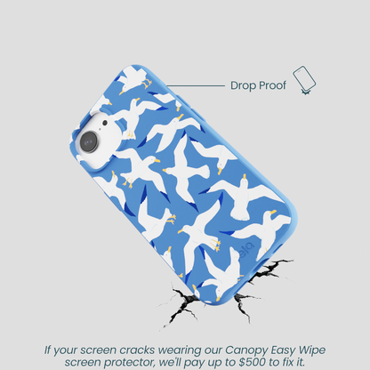 Electric Blue Seagulls iPhone 16e/17e Case