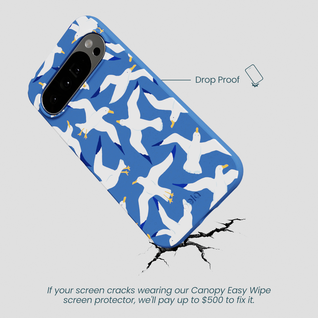 Electric Blue Seagulls Google Pixel 10 Pro XL Case