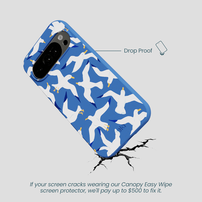 Electric Blue Seagulls Google Pixel 10/10 Pro Case