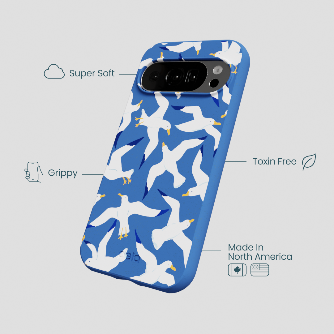 Electric Blue Seagulls Google Pixel 10/10 Pro Case