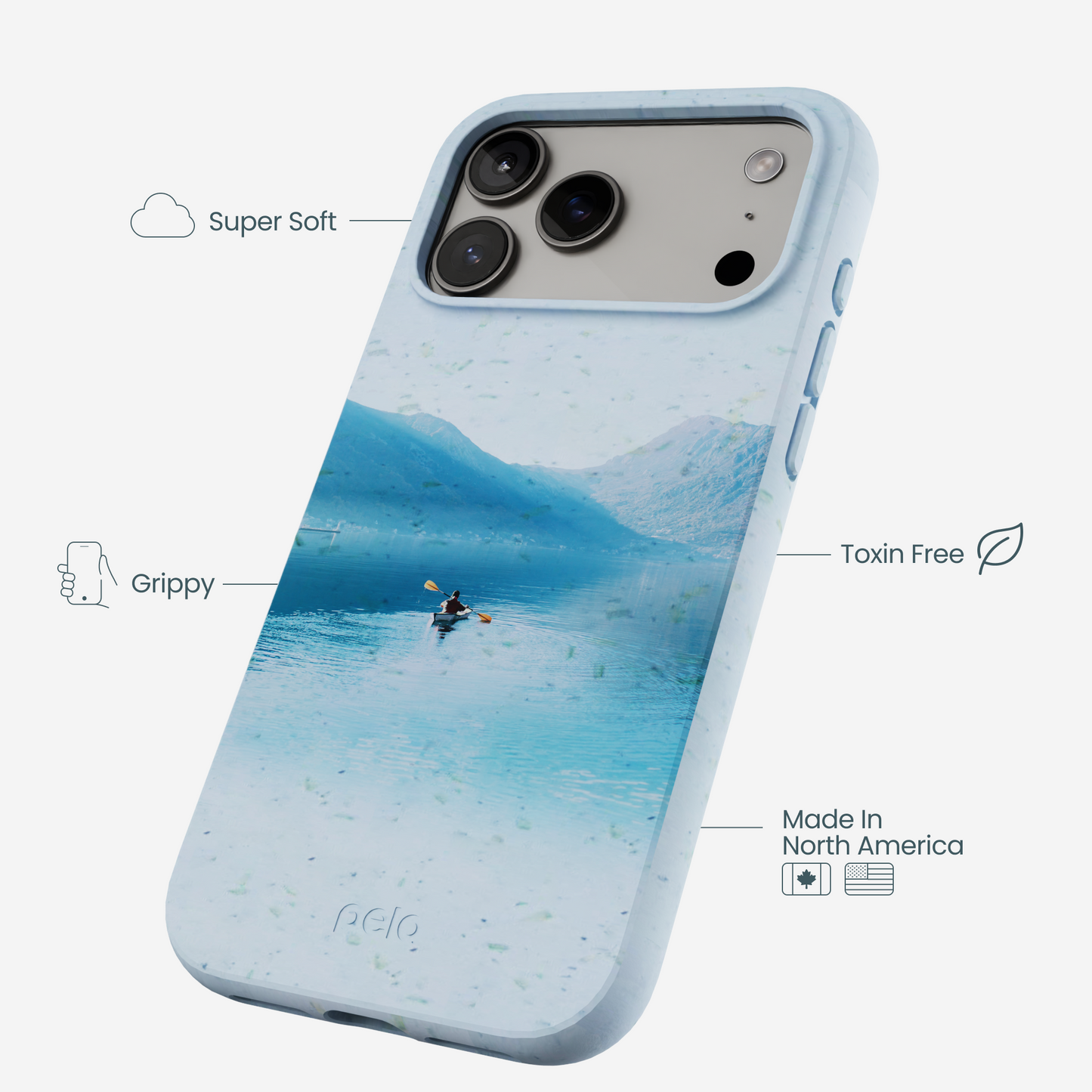 Powder Blue Serene iPhone 17 Pro Max Case