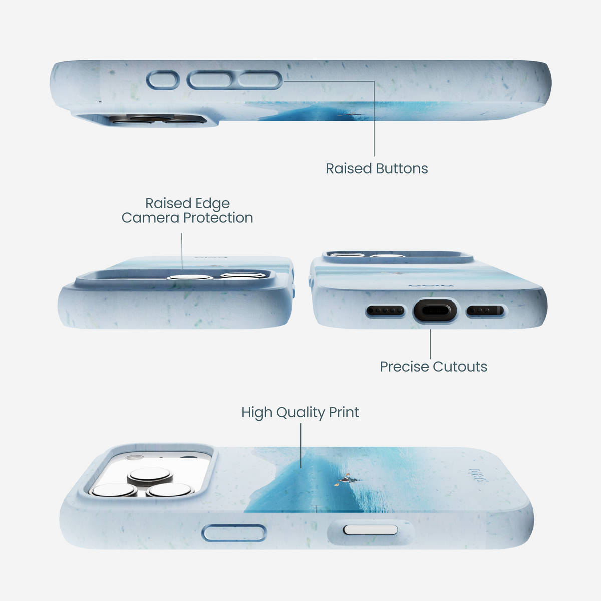 Powder Blue Serene iPhone 17 Pro Case