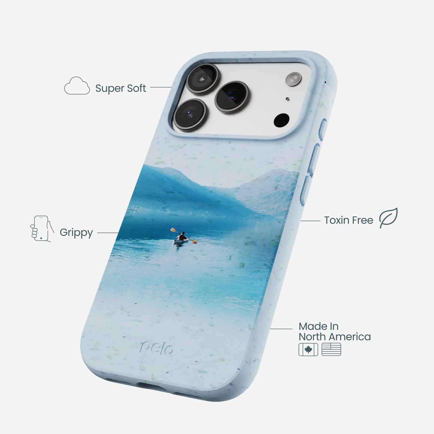 Powder Blue Serene iPhone 17 Pro Case