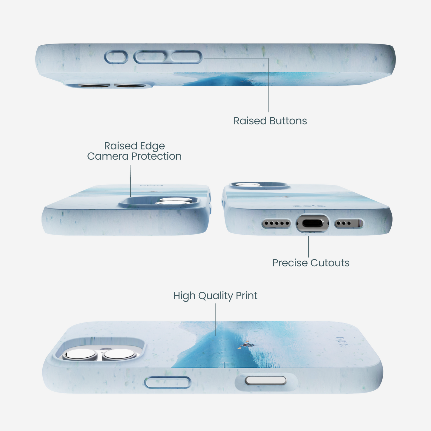 Powder Blue Serene iPhone 17 Case