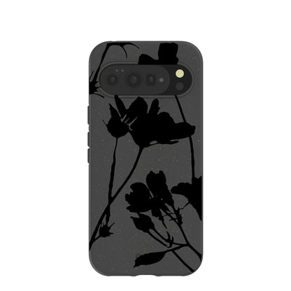 Black Shadow Petals Google Pixel 10 Pro XL Case