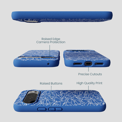 Electric Blue Shark Frenzy Google Pixel 10 Pro XL Case
