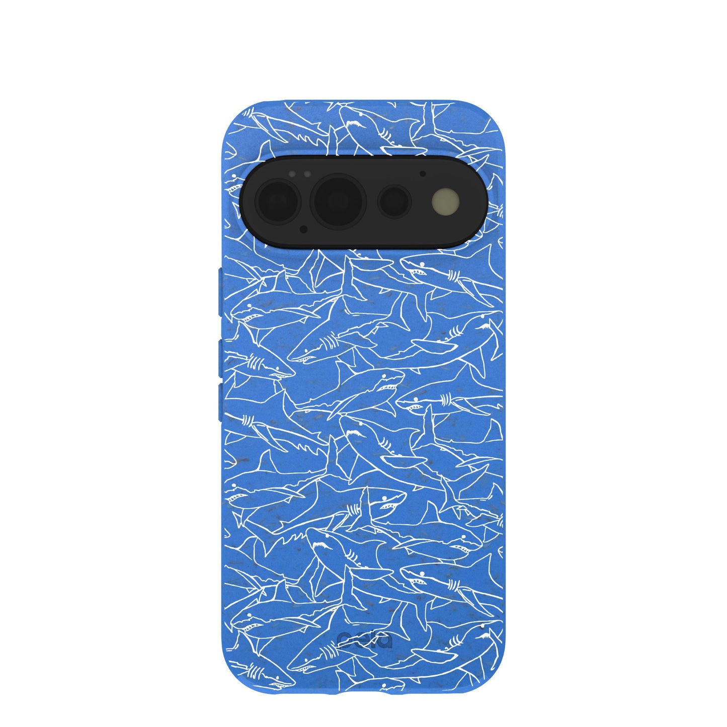 Electric Blue Shark Frenzy Google Pixel 11 Pro Case