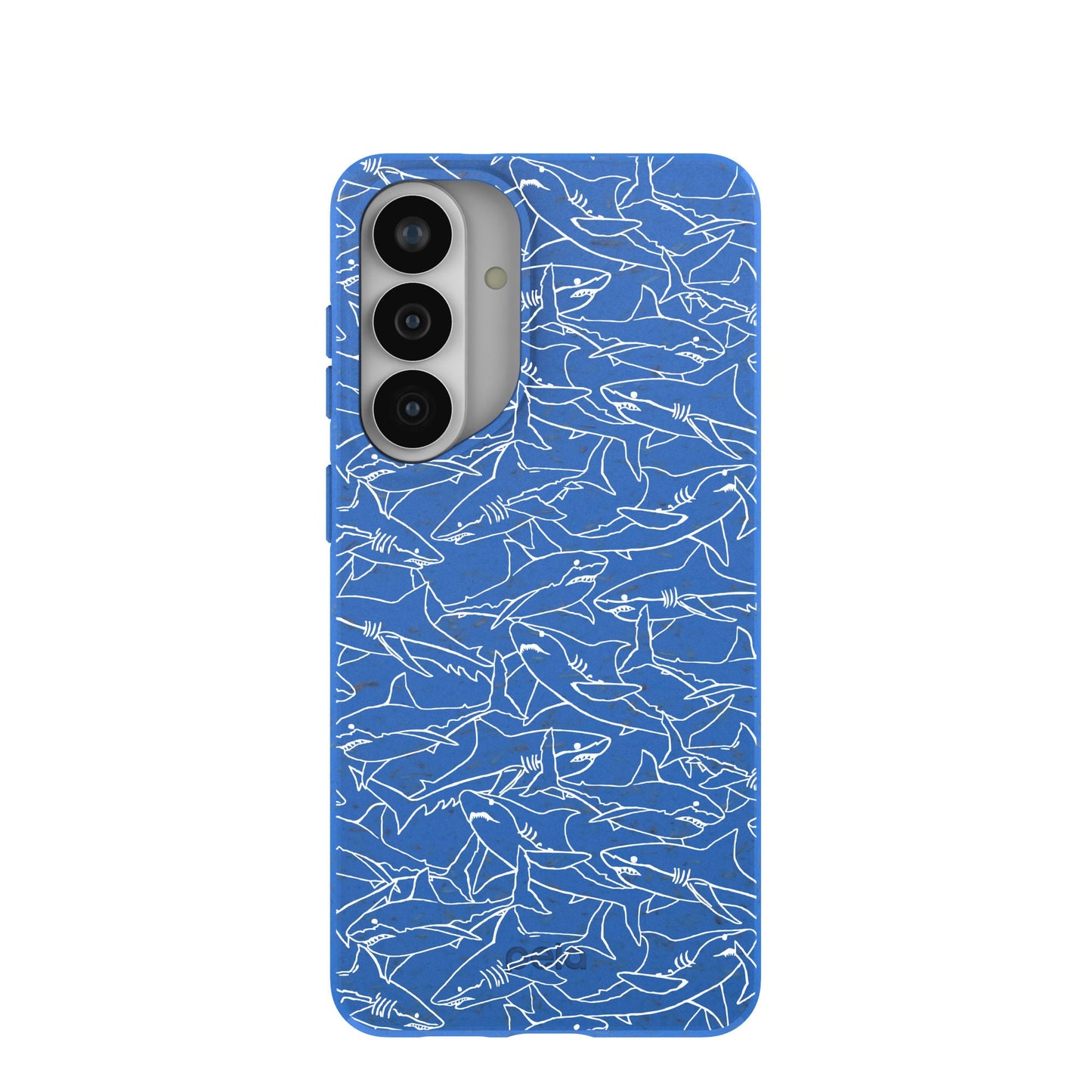 Electric Blue Shark Frenzy Samsung Galaxy S26+(Plus) Case