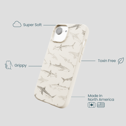 London Fog Shark World iPhone 16e/17e Case