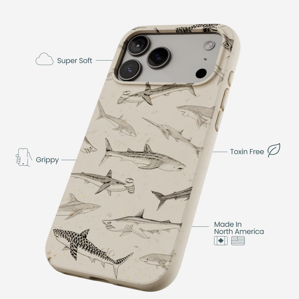 London Fog Shark World iPhone 17 Pro Max Case