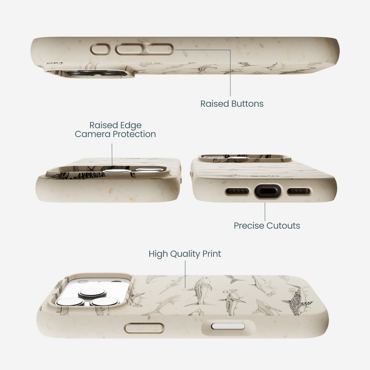 London Fog Shark World iPhone 17 Pro Case