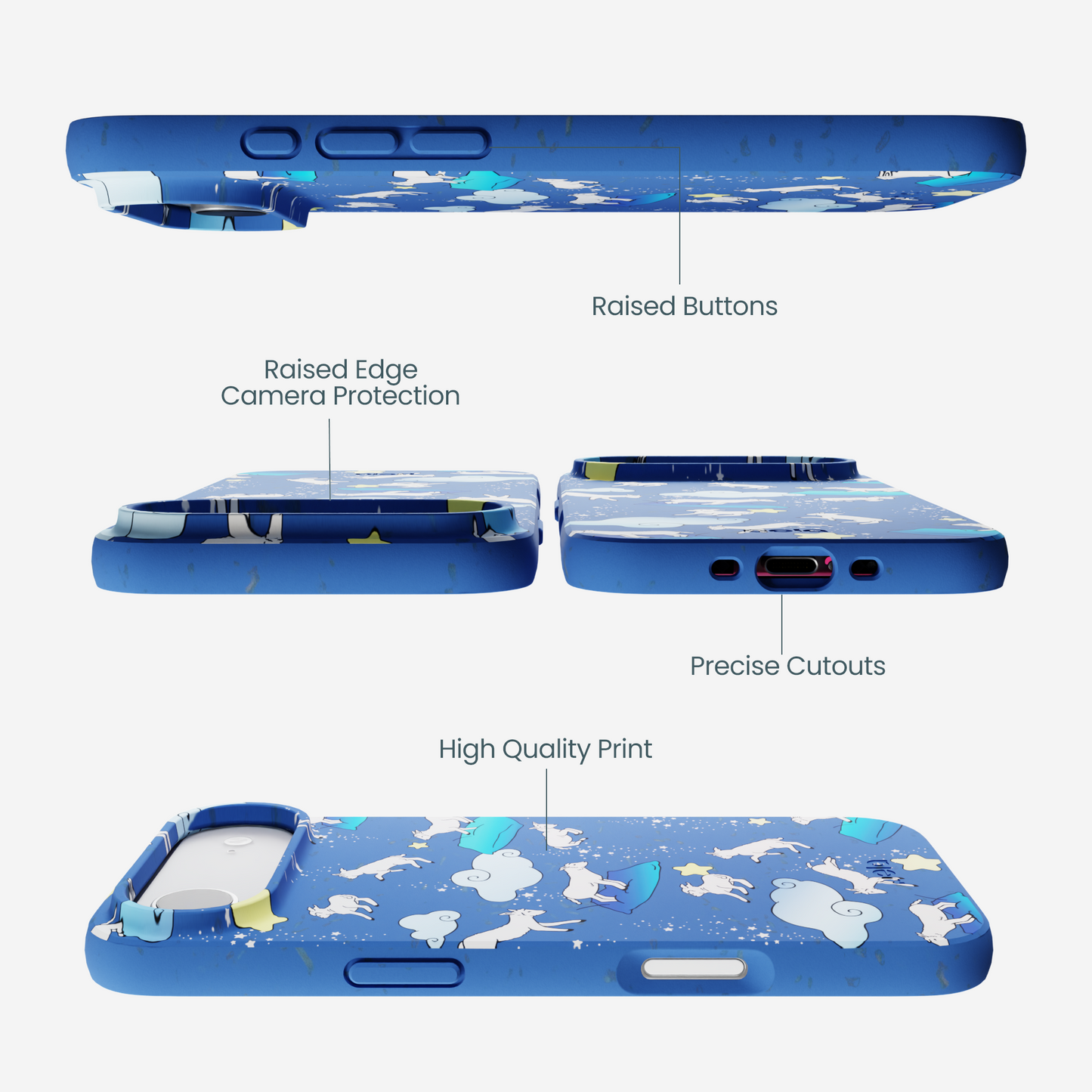 Electric Blue Sheep Dreamers iPhone Air Case