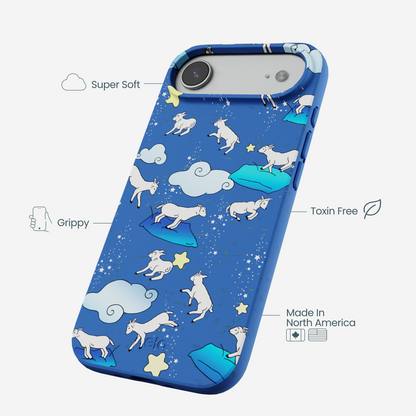 Electric Blue Sheep Dreamers iPhone Air Case