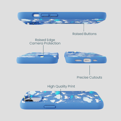 Electric Blue Sheep Dreamers iPhone 16e/17e Case