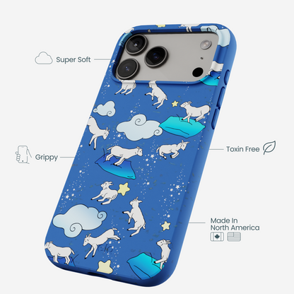 Electric Blue Sheep Dreamers iPhone 17 Pro Max Case