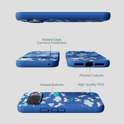 Electric Blue Sheep Dreamers Google Pixel 10/10 Pro Case